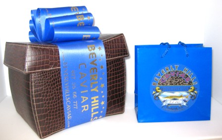 Custom Caviar Gift Leather Box Beverly Hills Caviar Custom Leather Gift Bag